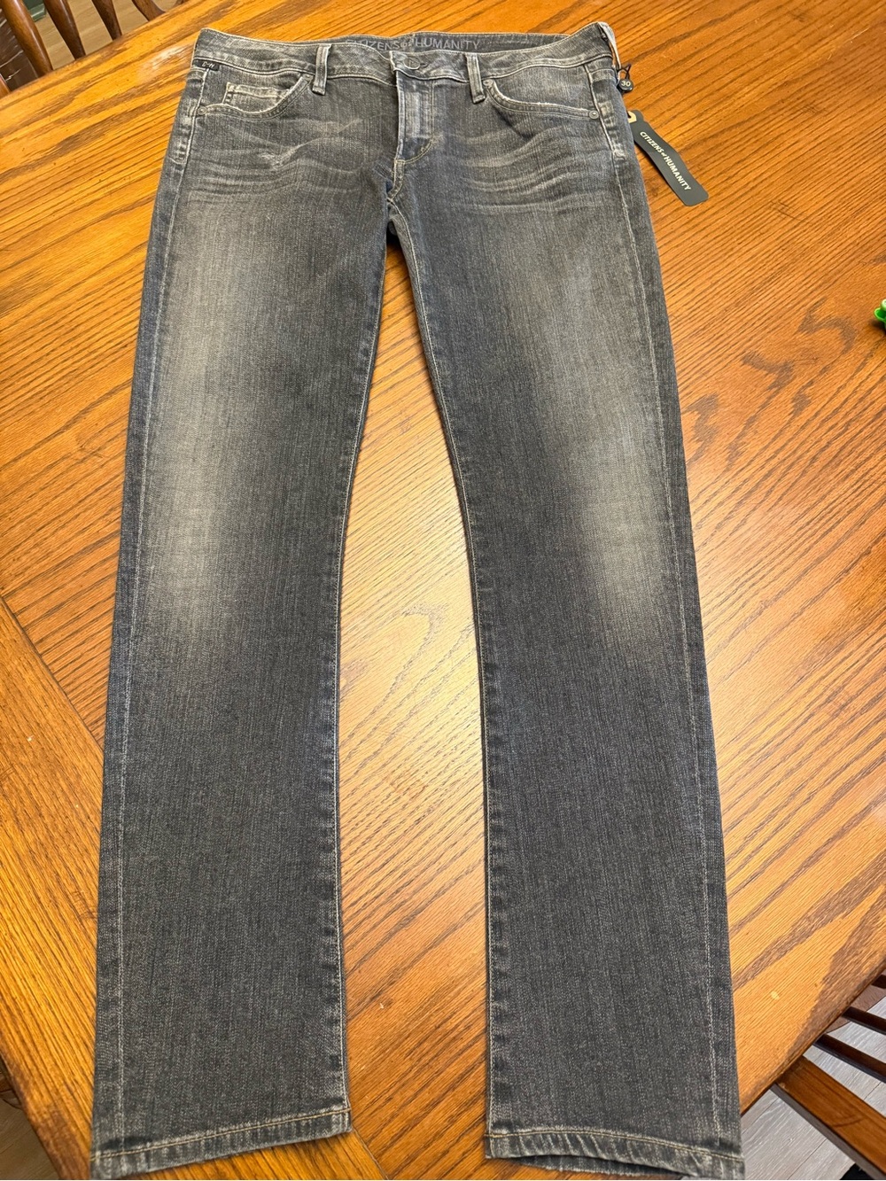 Citizens Of Humanity Gray low rise Straight-Leg Jeans
